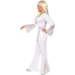 Smiffys Womens/Ladies 70s Disco Costume - S, White