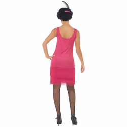 Smiffys Womens/Ladies Flapper Costume Set - M, Hot Pink