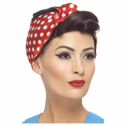 Smiffys Womens/Ladies 40s Rosie Wig