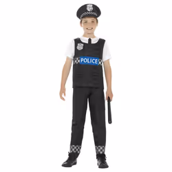 Smiffys Childrens/Kids Cop Costume Set - 7-9 Years, White