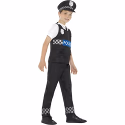 Smiffys Childrens/Kids Cop Costume Set - 7-9 Years, White