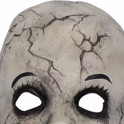 Smiffys Unisex Adult Damaged Doll Mask