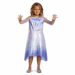 Frozen Girls Snow queen Elsa Costume - 7-8 Years, Blue/Purple/White