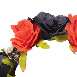 Smiffys Girls Roses Day Of The Dead Headband