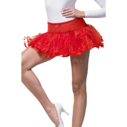 Smiffys Womens/Ladies Tulle Petticoat - One Size, Red