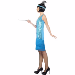 Smiffys Womens/Ladies Flirty Flapper Costume Set