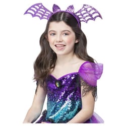 Smiffys Girls Bat Glitter Headband
