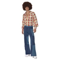 Smiffys Mens 70s Retro Costume Set - XL R, Multicoloured
