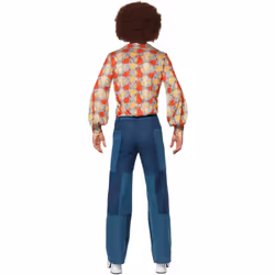 Smiffys Mens 70s Retro Costume Set - XL R, Multicoloured
