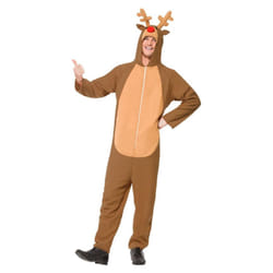 Smiffys Unisex Adult Reindeer Christmas Costume - S, Brown