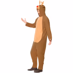 Smiffys Unisex Adult Reindeer Christmas Costume - S, Brown