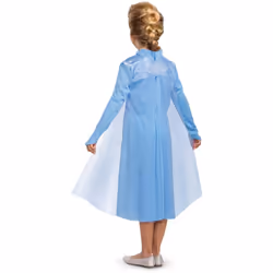Frozen Girls Basic plus Elsa Costume - 7-8 Years, Blue/Purple/White