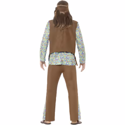 Smiffys Mens 60s Hippie Costume Set