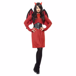 Smiffys Economy Devil Costume Set - S, Red