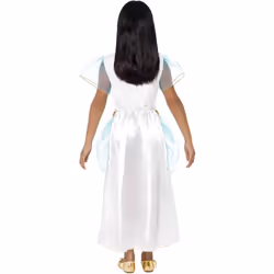 Smiffys Girls Deluxe Cleopatra Costume Dress - 7-9 Years, White