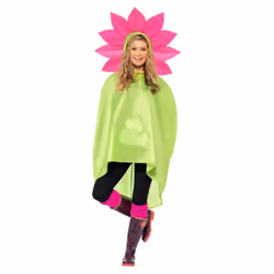Smiffys Unisex Adult Flower Party Poncho
