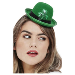 Smiffys Womens/Ladies Mini Felt St Patricks Day Bowler Hat