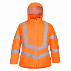 Portwest Womens/Ladies Oxford Hi-Vis Winter Jacket - XS, Orange