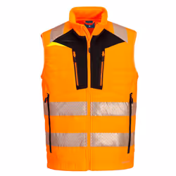 Portwest Mens DX4 Softshell Body Warmer - 4XL, Orange/Black
