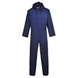 Portwest Mens Bizweld Hooded Overalls - 3XL, Navy
