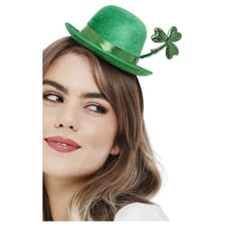 Smiffys Womens/Ladies Deluxe Mini St Patricks Day Bowler Hat