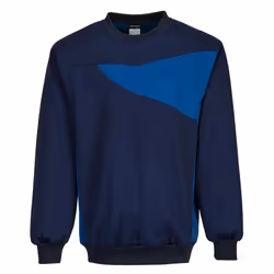 Portwest Mens PW2 Sweatshirt - 3XL, Navy/Royal Blue