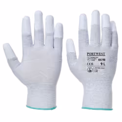 Portwest Unisex Adult VA198 PU Fingertip Grip Gloves - 10, Grey