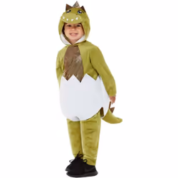 Smiffys Childrens/Kids Deluxe Hatching Dino Costume Set - 1-2 Years, White/Green