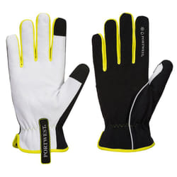 Portwest Unisex Adult PW3 Leather Winter Gloves - XXL, Black/Yellow