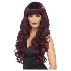 Smiffys Womens/Ladies Siren Wig - One Size, Maroon
