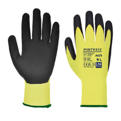 Portwest Unisex Adult A625 Vis Tex Cut Resistant Gloves - S, Yellow/Black