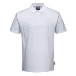 Portwest Mens Anti-Static Polo Shirt - 3XL, White