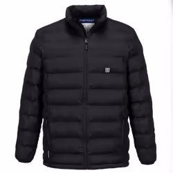 Portwest Mens Ultrasonic Heated Padded Jacket - M, Black