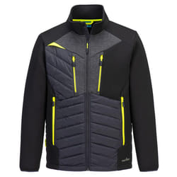 Portwest Mens DX4 Hybrid Baffled Padded Jacket - S, Black