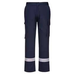 Portwest Mens Bizflame Plus Panelled Work Trousers - L, Navy