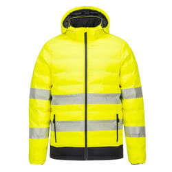 Portwest Mens Ultrasonic Hi-Vis Heated Jacket - M, Yellow/Black
