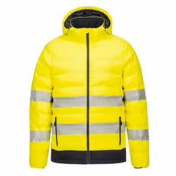 Portwest Mens Ultrasonic Hi-Vis Heated Jacket - L, Yellow/Black
