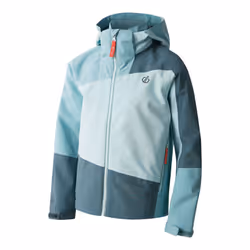 Dare 2B Childrens/Kids Explore II Waterproof Jacket - 3-4 Years, Element Grey/Aquifer