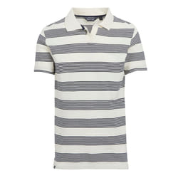 Regatta Mens Tempete Stripe Polo Shirt - 3XL, Antique White/Navy
