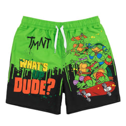 Teenage Mutant Ninja Turtles Boys Whats Up Dude Swim Shorts - 4-5 Years, Multicoloured