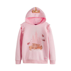 Disney Princess Childrens/Kids Crown 3D Hoodie - 9-10 Years, Pink