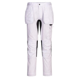 Portwest Mens WX2 Stretch Holster Pocket Trousers - 41R, White