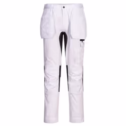 Portwest Mens WX2 Stretch Holster Pocket Trousers - 46R, White