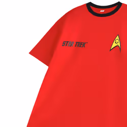 Star Trek Mens Uniform Short-Sleeved T-Shirt - XL, Red