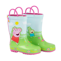 Peppa Pig Childrens/Kids Play Days Handle Wellington Boots - 5 UK Child, Multicoloured
