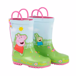 Peppa Pig Childrens/Kids Play Days Handle Wellington Boots - 8 UK Child, Multicoloured