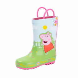 Peppa Pig Childrens/Kids Play Days Handle Wellington Boots - 8 UK Child, Multicoloured