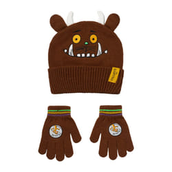 The Gruffalo Childrens/Kids Face Beanie & Gloves Set