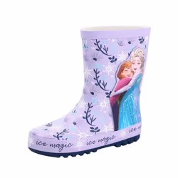 Frozen Girls Elsa & Anna Wellington Boots - 11 UK Child, Purple