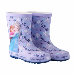 Frozen Girls Elsa & Anna Wellington Boots - 11 UK Child, Purple
